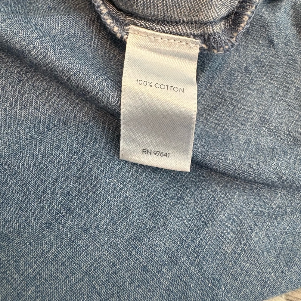 J. Jill Blue Denim Button-Up Shirt, 2X - Picture 11 of 13